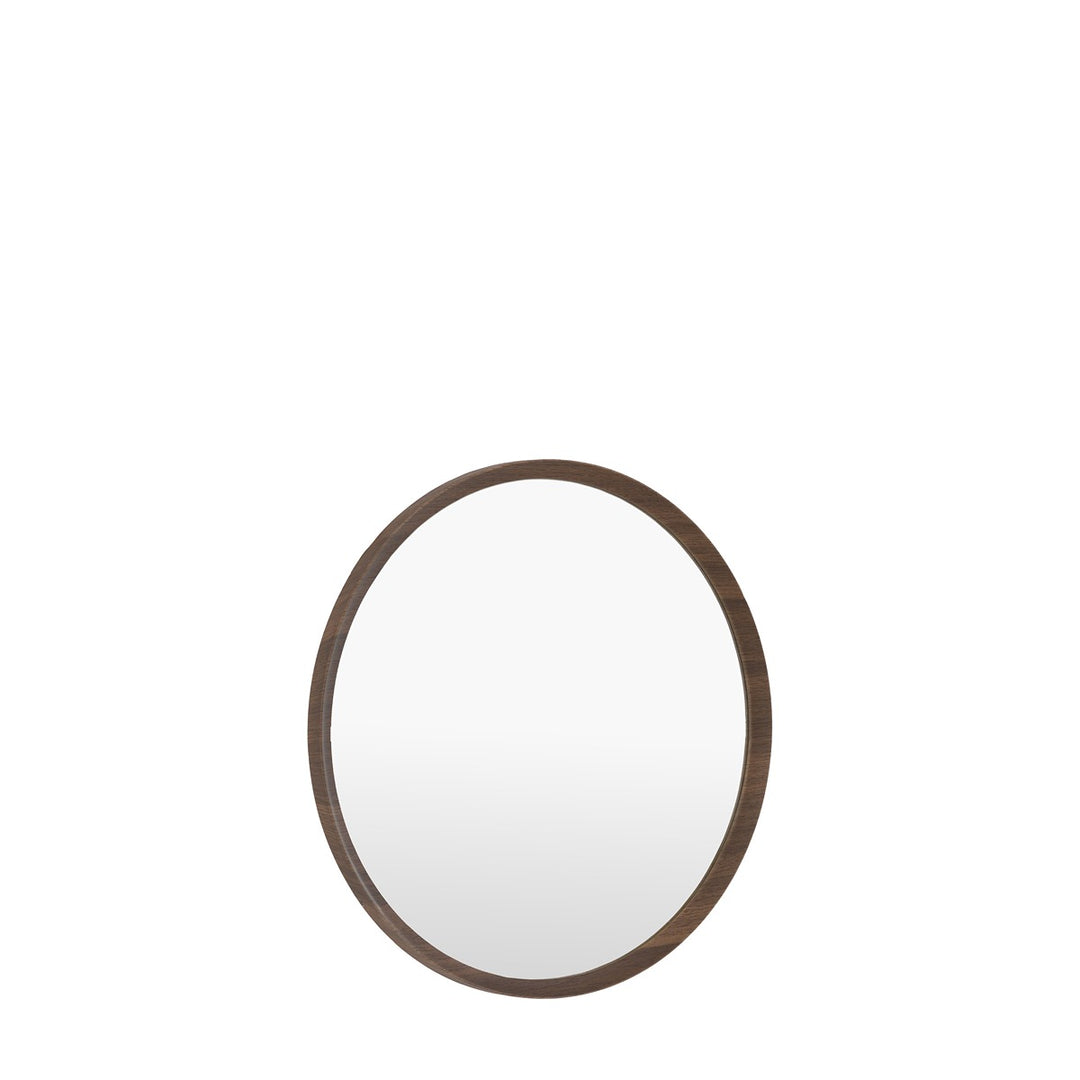 Woodstock Round Mirror 60x60cm - Walnut
