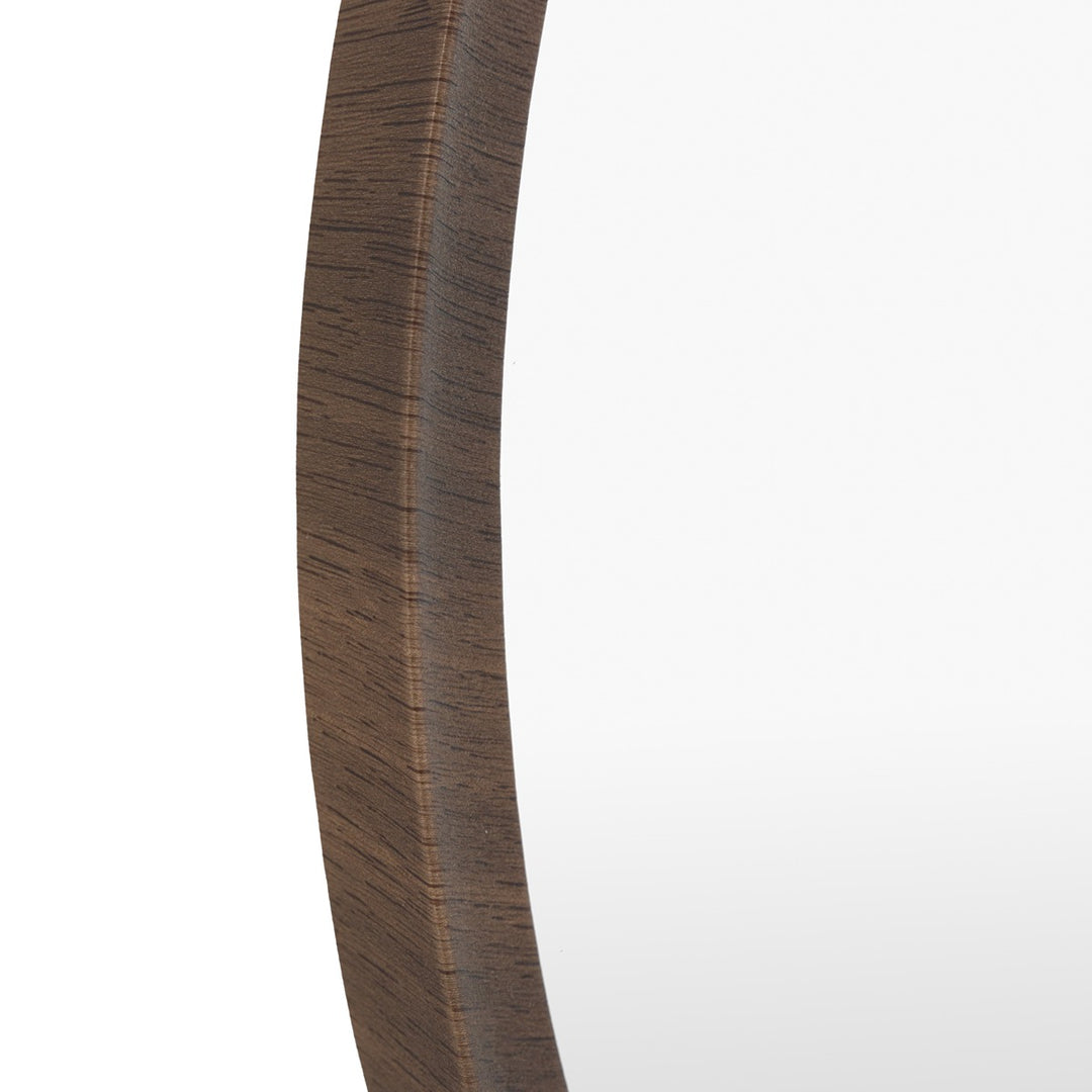 Woodstock Round Mirror 60x60cm - Walnut