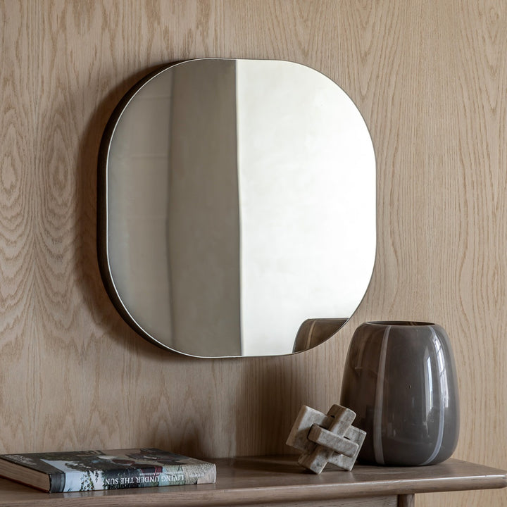 Tokyo Pebble Mirror 55x55cm - Black