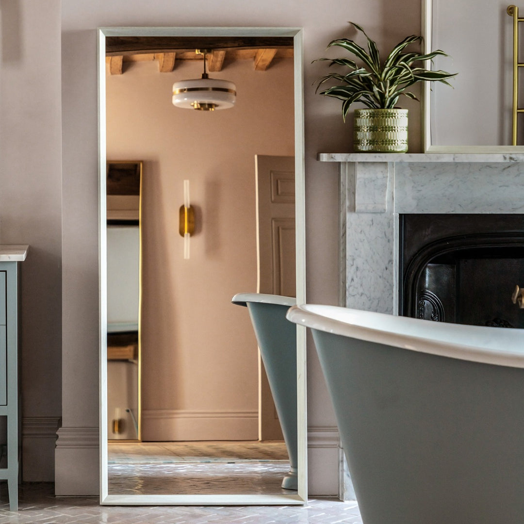 Ashbury Leaner Mirror 65x150cm - White