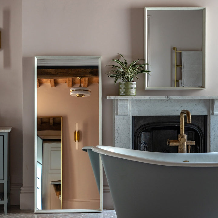 Ashbury Rectangle Mirror 60x80cm - White