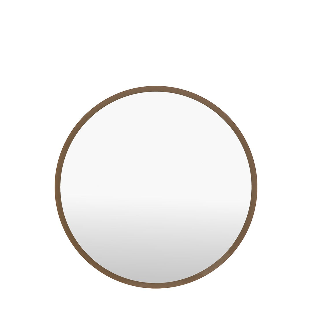 Biba Round Mirror 80x80cm - Chocolate