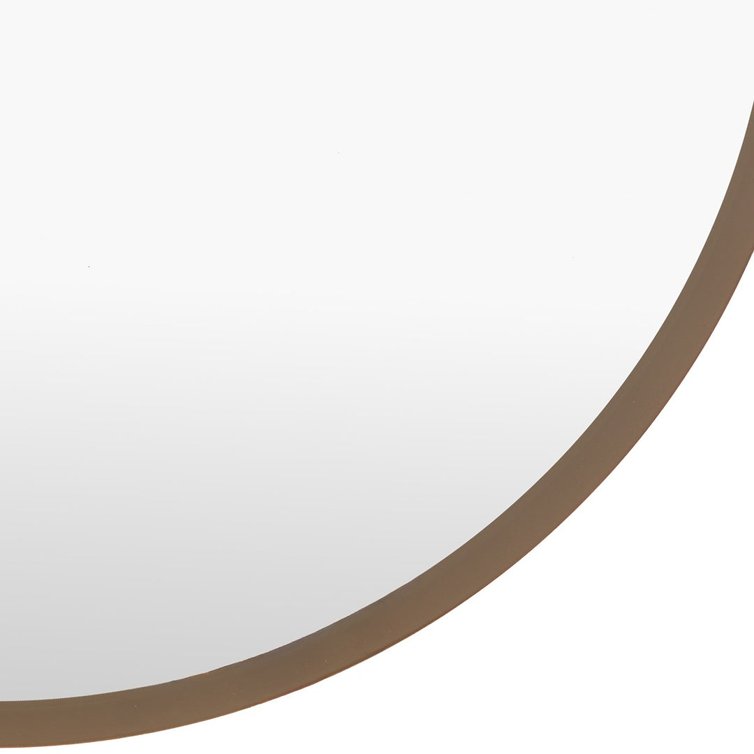 Biba Round Mirror 80x80cm - Chocolate