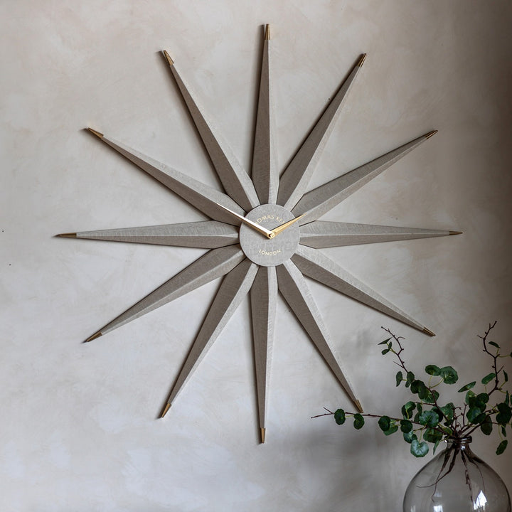 North Star Wall Clock - Light Grey