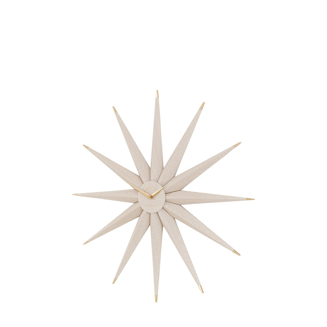 North Star Wall Clock - Light Grey