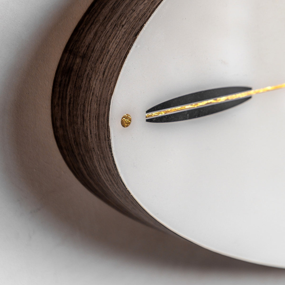 Greenwich Ellipse Wall Clock - Snow White