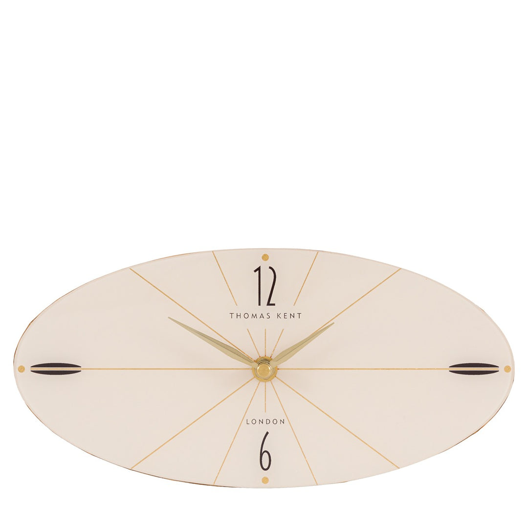 Greenwich Mantel Clock - Oak Stripe