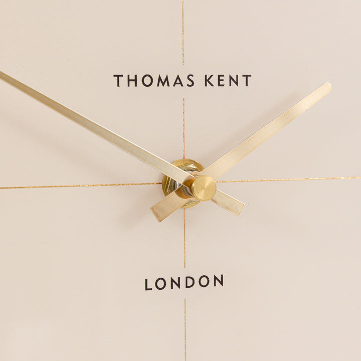 Greenwich Round Mantel Clock - Oak Stripe