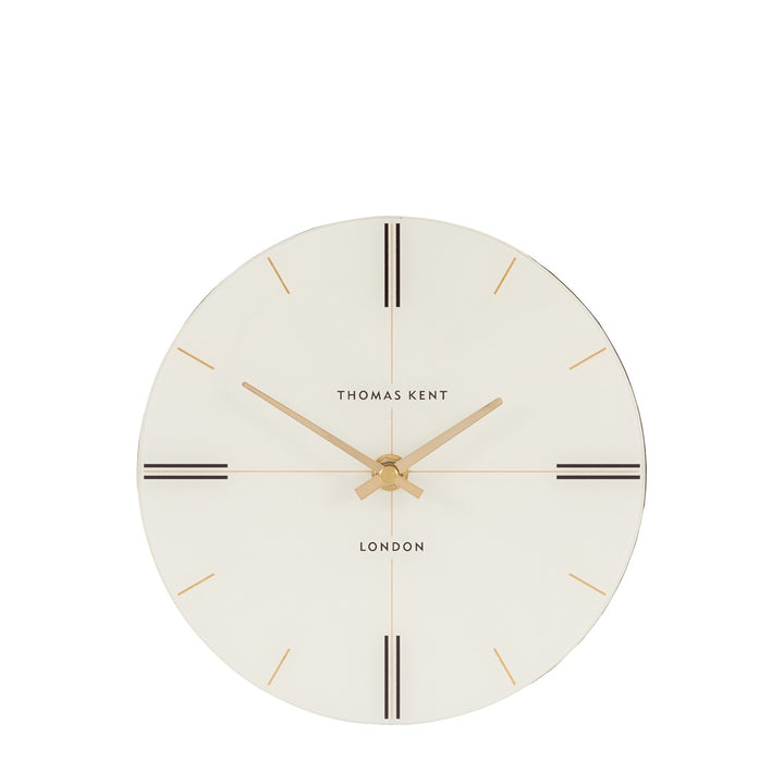 Greenwich Round Mantel Clock - Dark Walnut