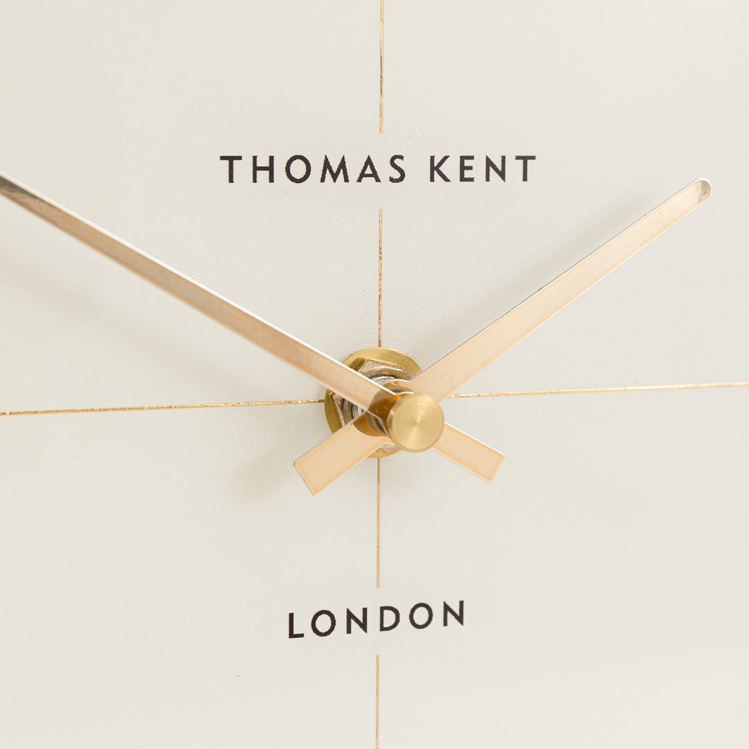 Greenwich Round Mantel Clock - Dark Walnut