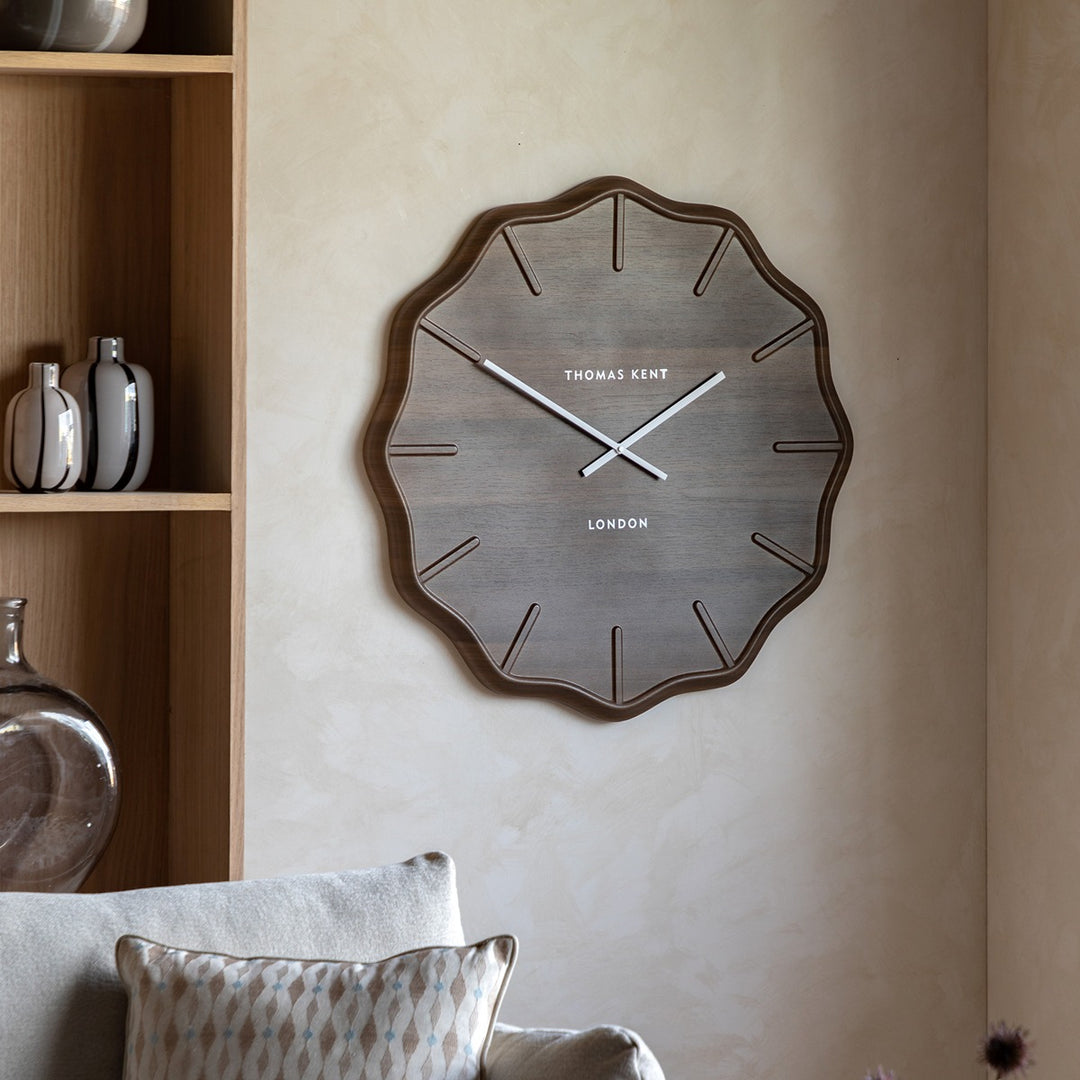 Harley Wall Clock - Dark Cedar