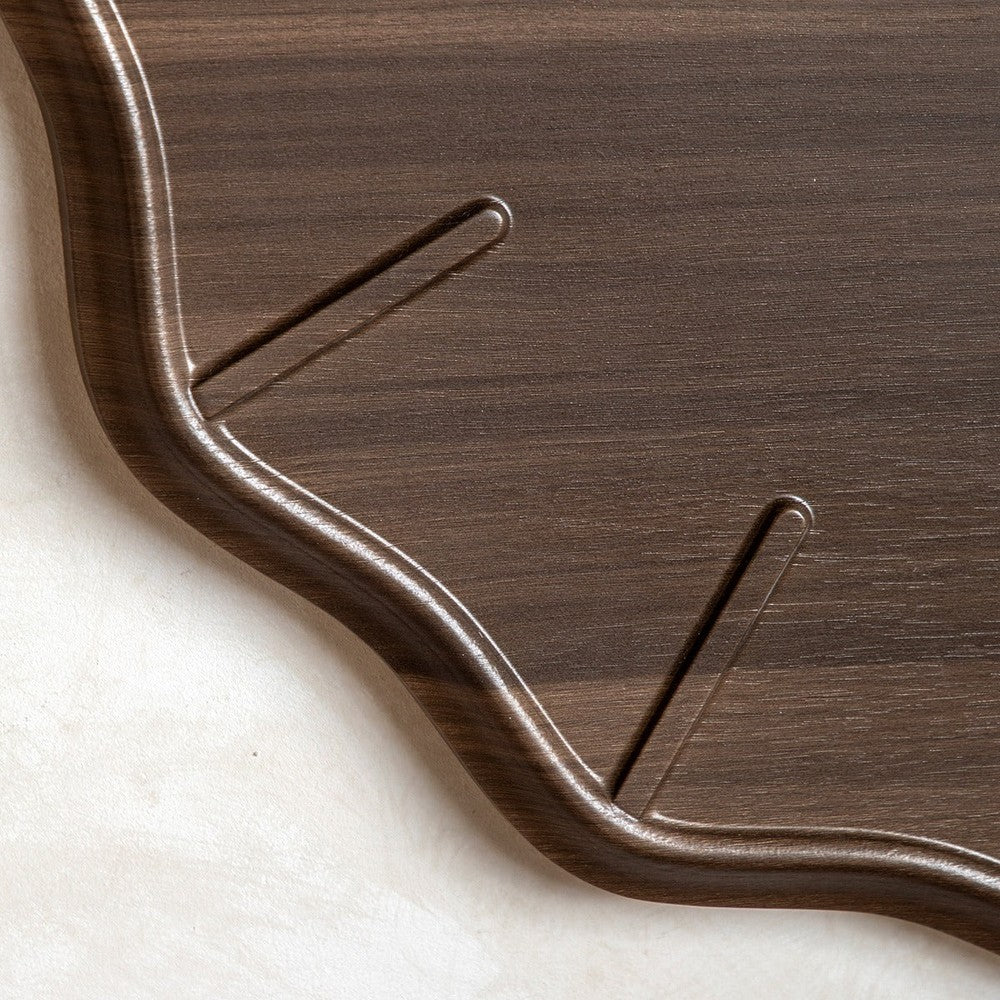 Harley Wall Clock - Dark Cedar