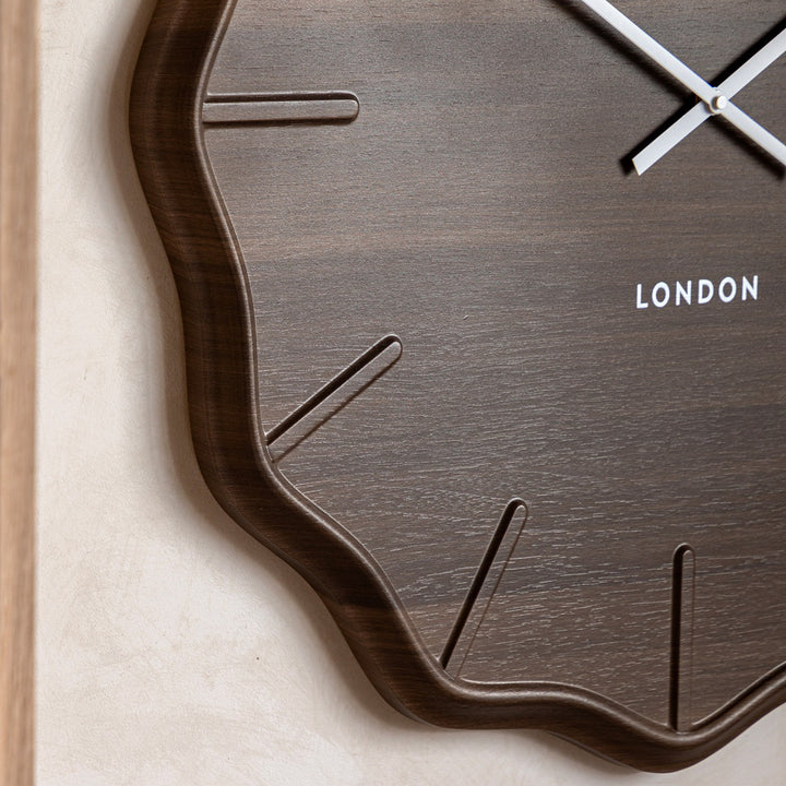 Harley Wall Clock - Dark Cedar