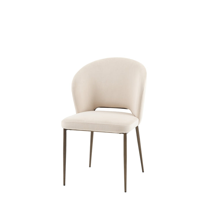 Carina Set of 2 Dining Chairs - Vanilla