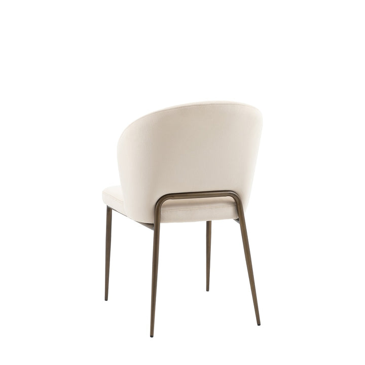 Carina Set of 2 Dining Chairs - Vanilla