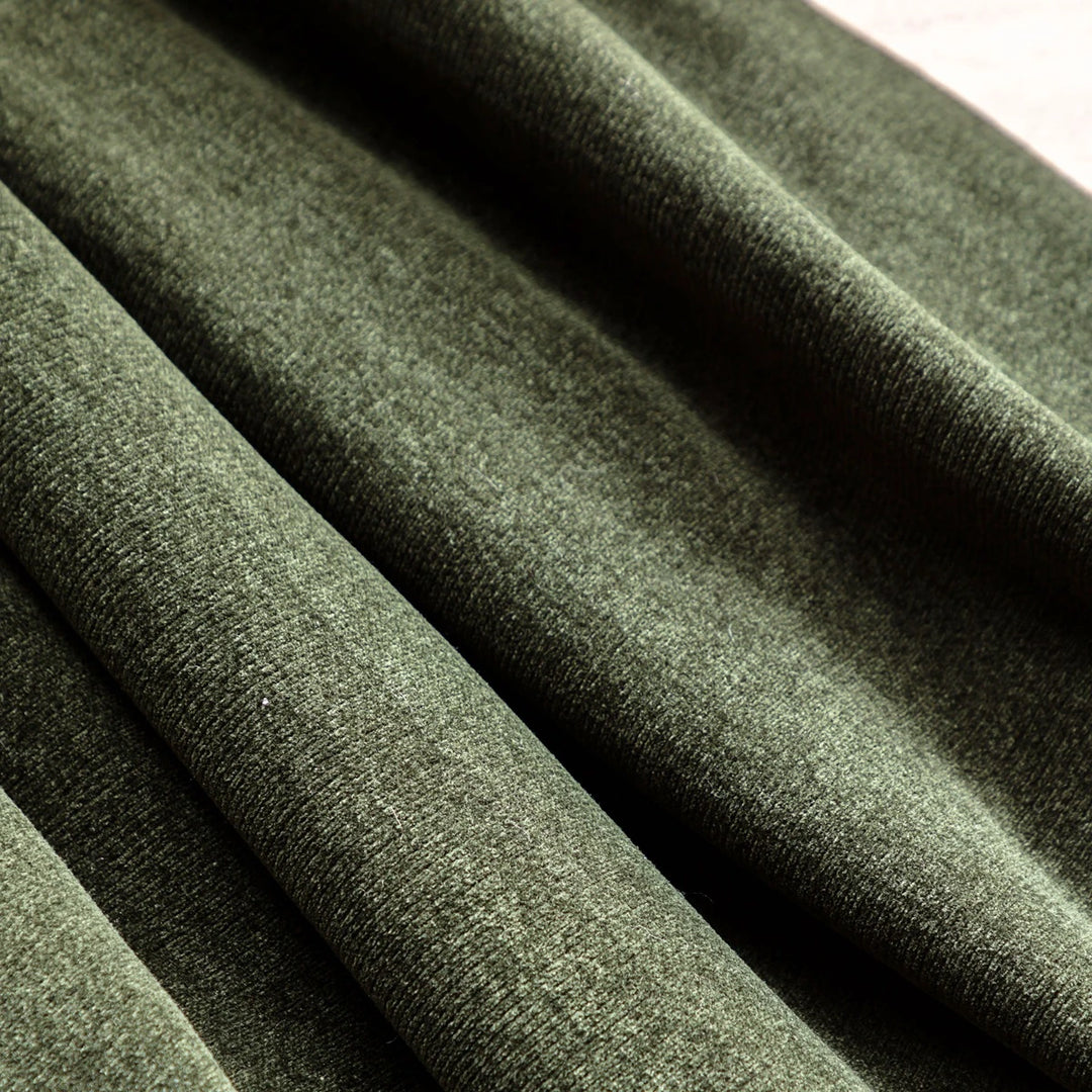 Chenille Sherpa Throw - Forest Green