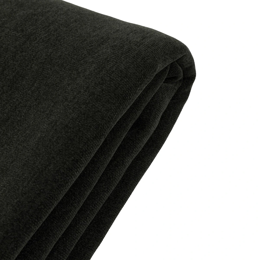 Chenille Sherpa Throw - Forest Green