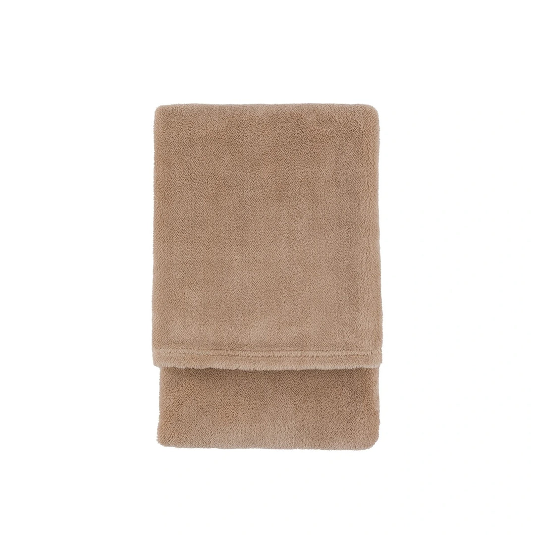 Chenille Sherpa Throw - Natural