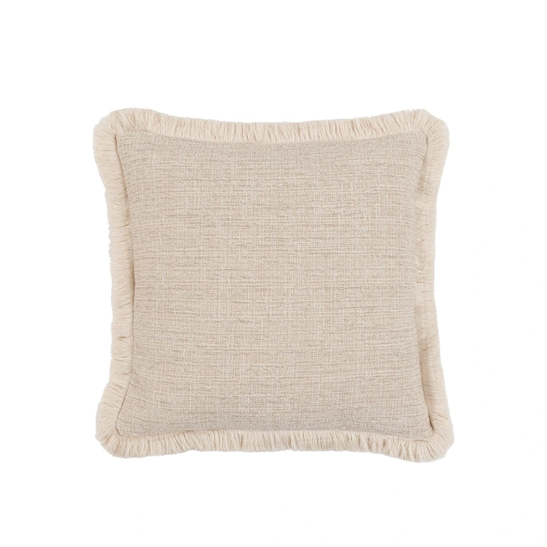 Solenne Fringe Cushion 50x50cm - Linen