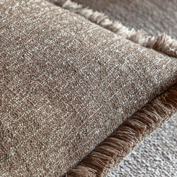 Solenne Fringe Cushion 50x50cm - Mocha