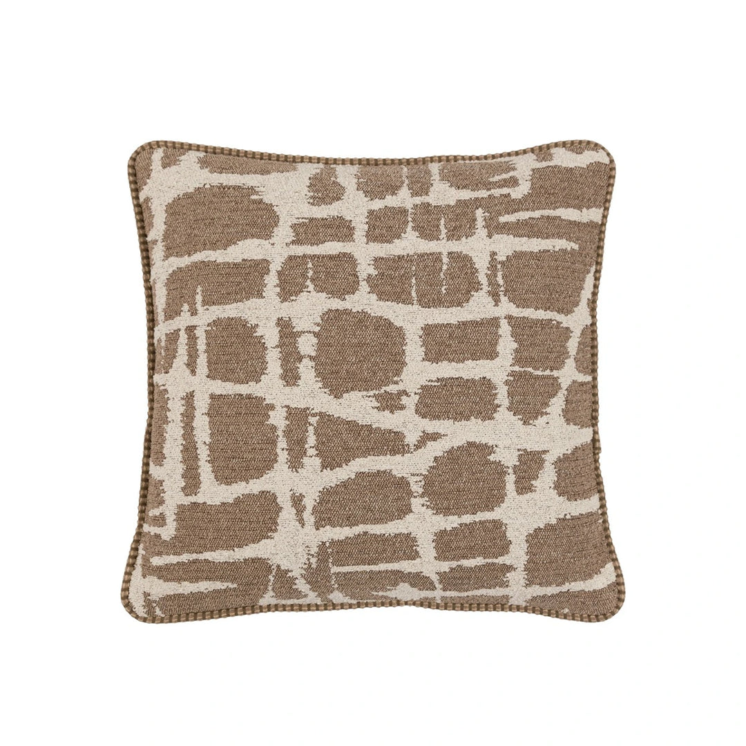 Elara Jacquard Cushion 50x50cm - Mocha