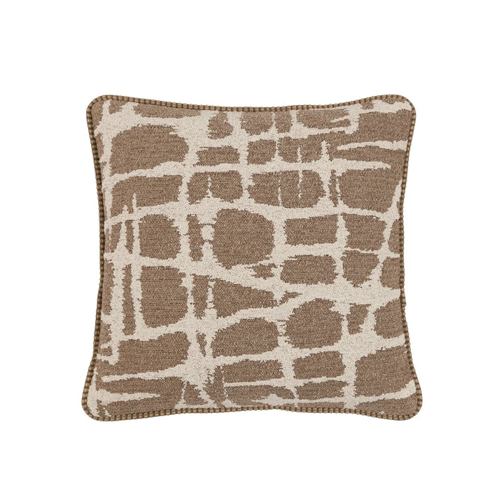 Elara Jacquard Cushion 50x50cm - Mocha