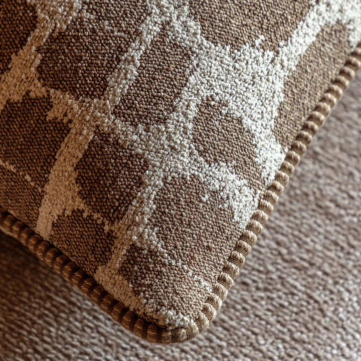 Elara Jacquard Cushion 50x50cm - Mocha