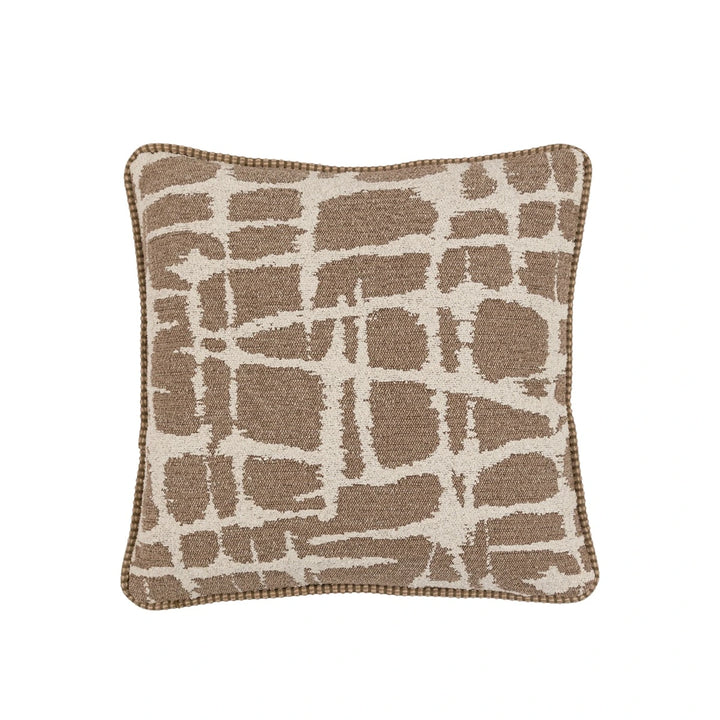 Elara Jacquard Cushion 50x50cm - Mocha