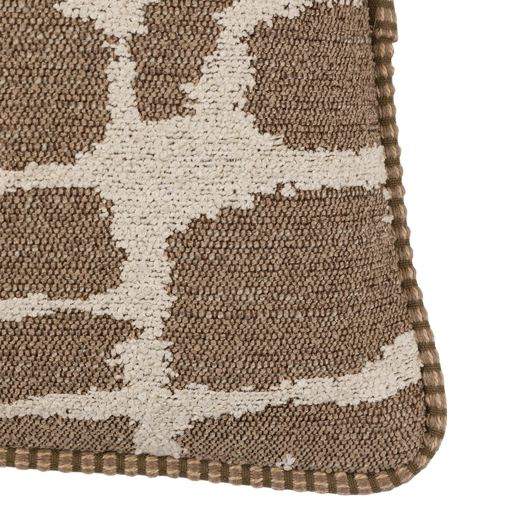 Elara Jacquard Cushion 50x50cm - Mocha
