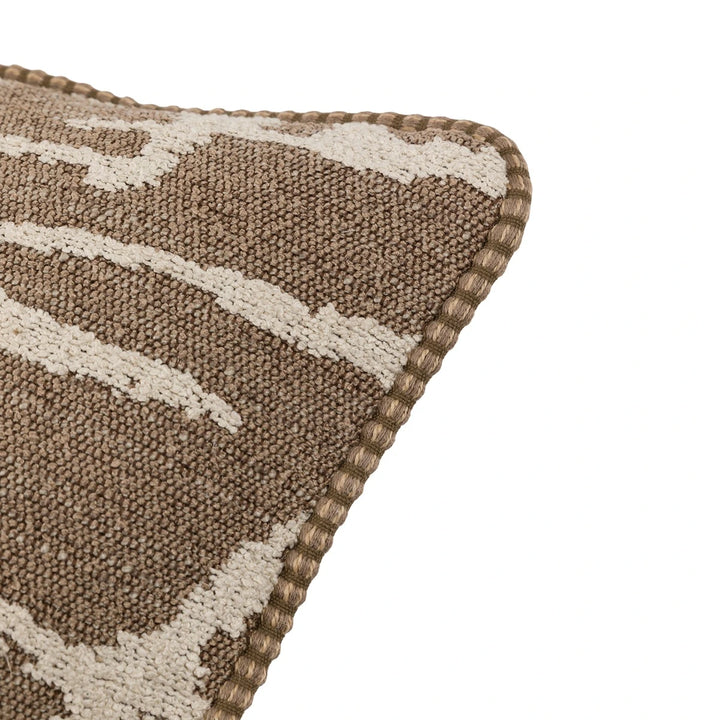 Elara Jacquard Cushion 50x50cm - Mocha