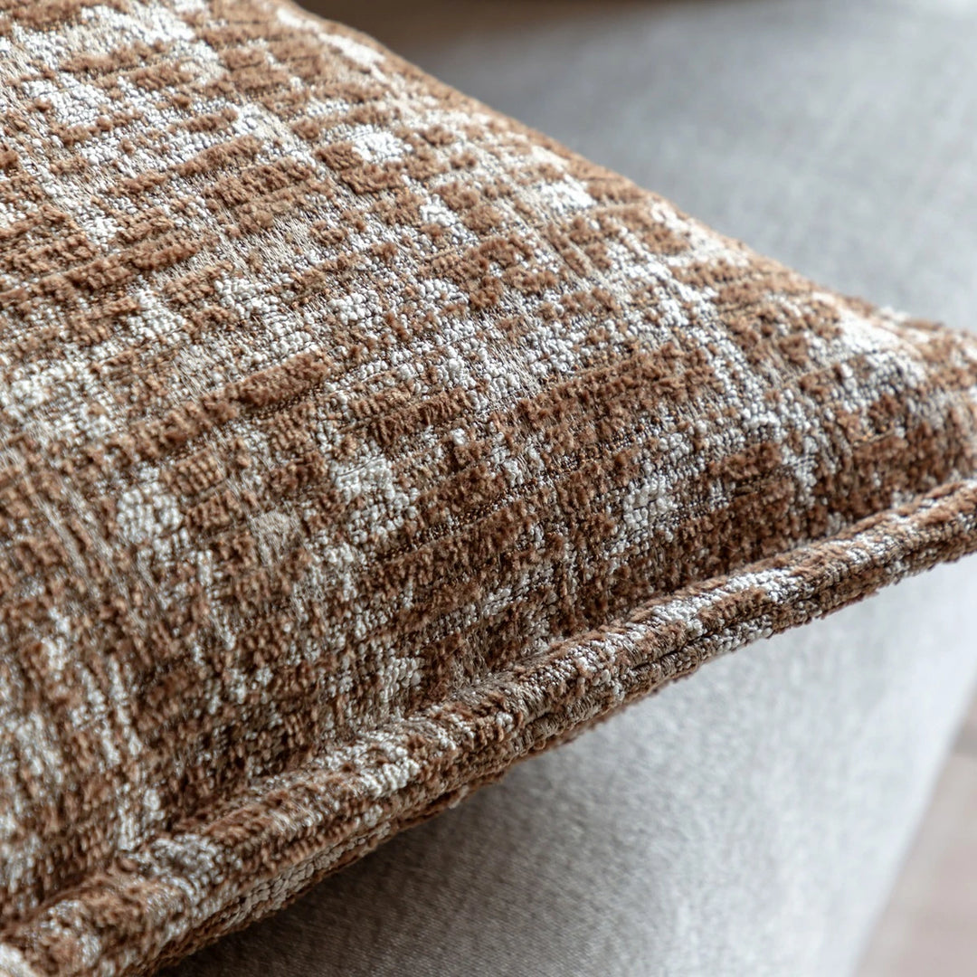 Vellum Jacquard Cushion 50x50cm - Camel
