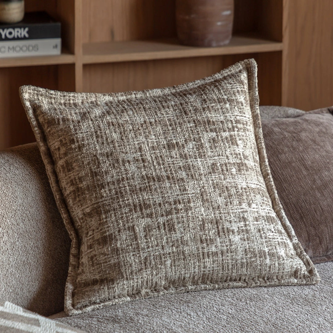 Vellum Jacquard Cushion 50x50cm - Stone