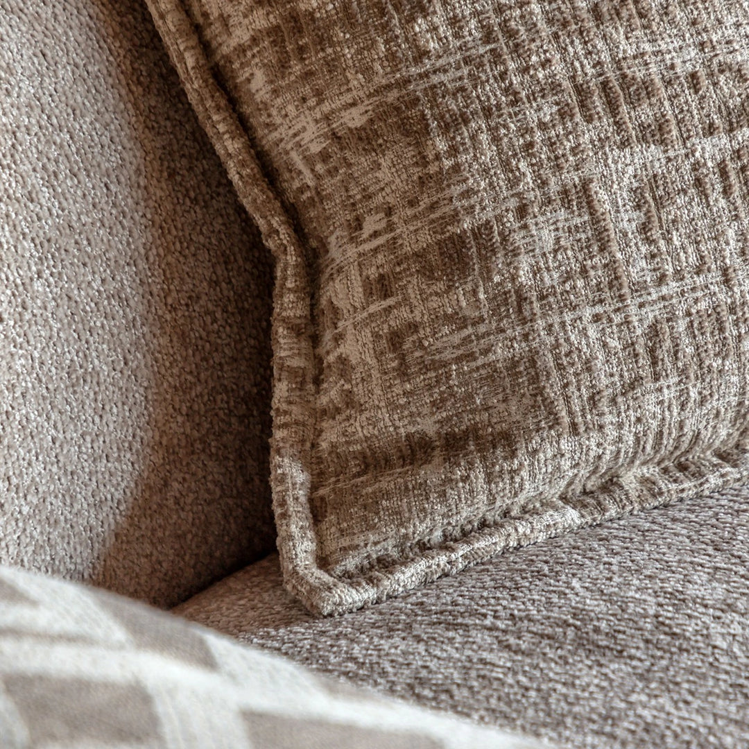 Vellum Jacquard Cushion 50x50cm - Stone