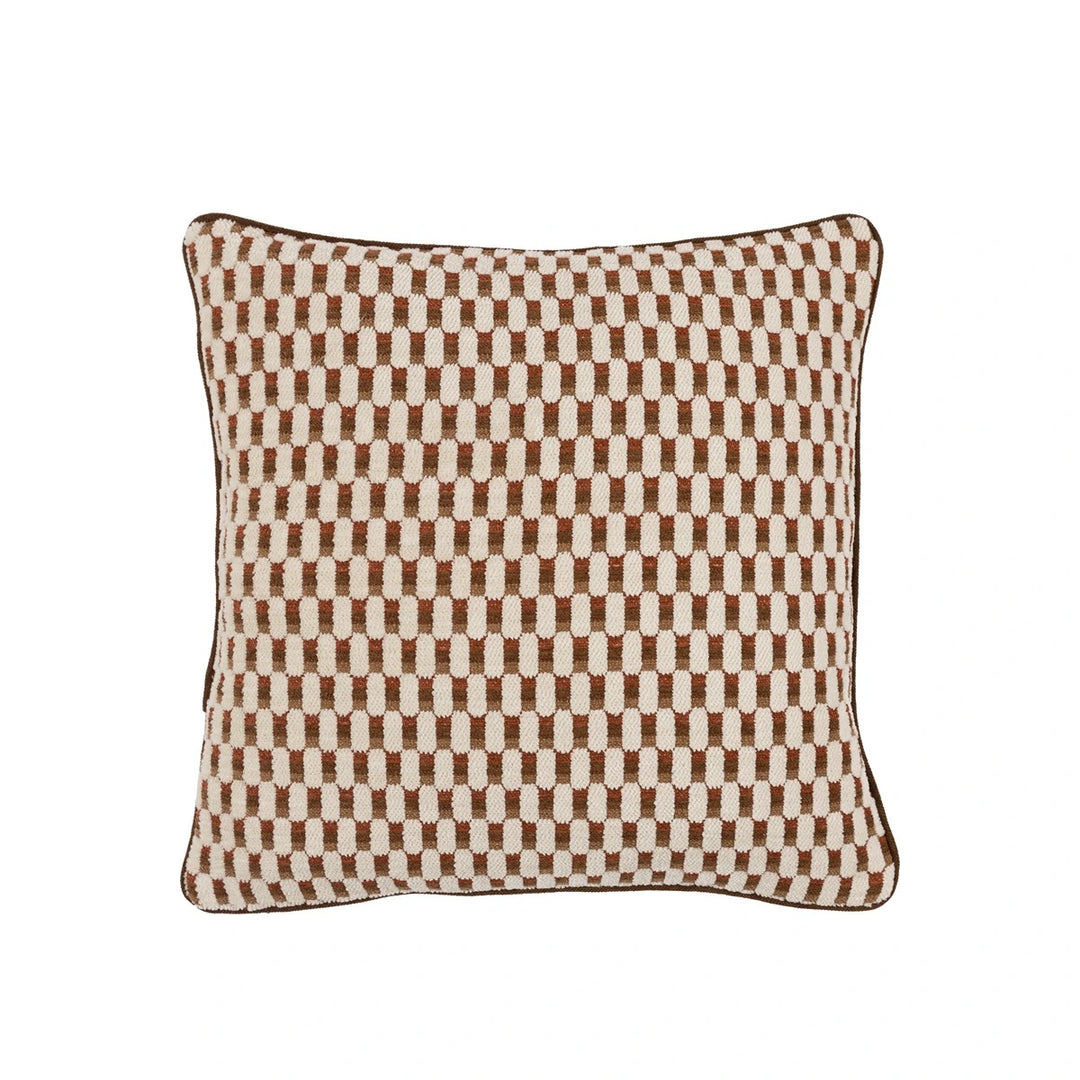 Marais Jacquard Cushion 50x50cm - Rust
