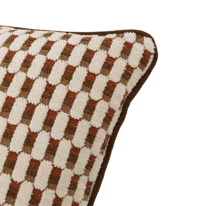 Marais Jacquard Cushion 50x50cm - Rust