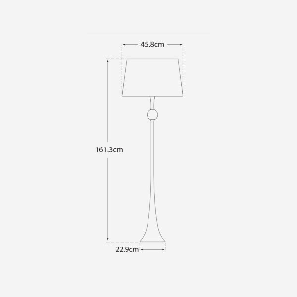 Andrew Martin Dover Floor Lamp Aged Iron