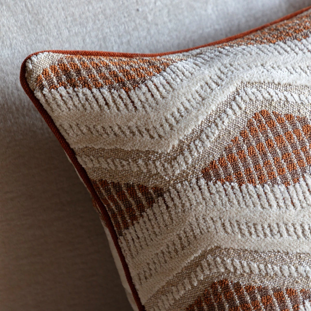 Alto Jacquard Cushion 50x50cm - Rust