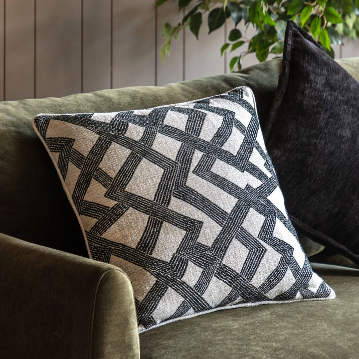 Celeste Jacquard Cushion 50x50cm - Slate