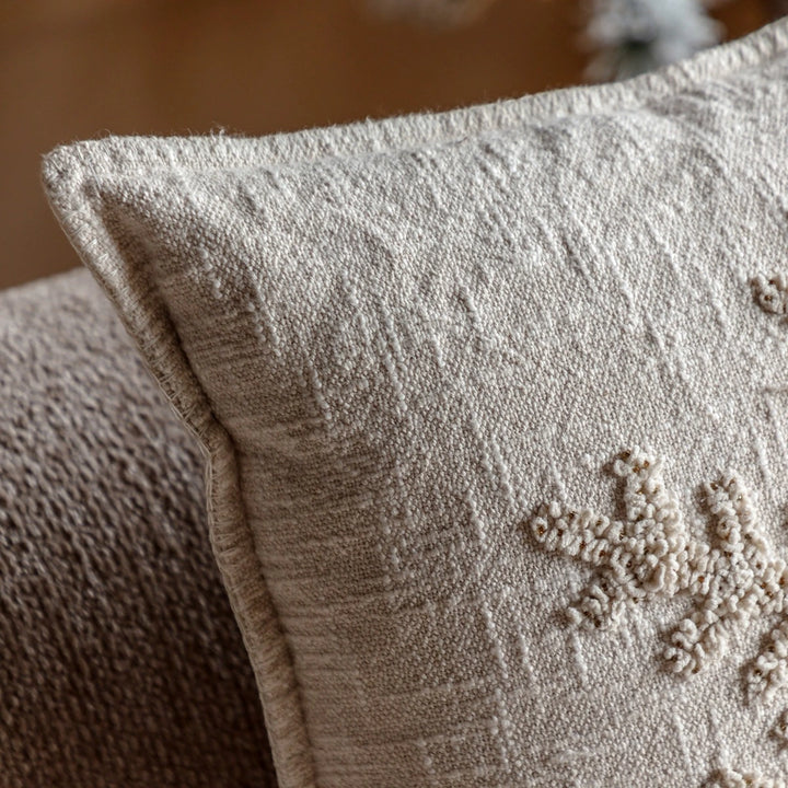Embroidered Snowflake Cushion45x45cm