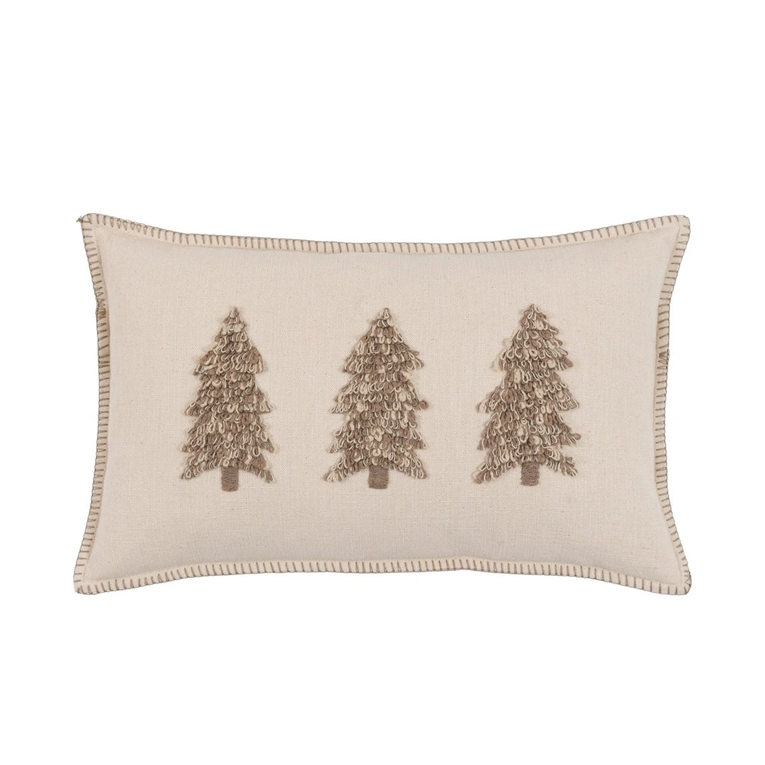 Embroidered Trees Cushion 50x30cm