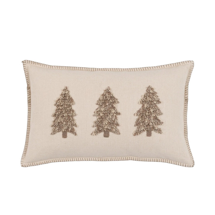 Embroidered Trees Cushion 50x30cm