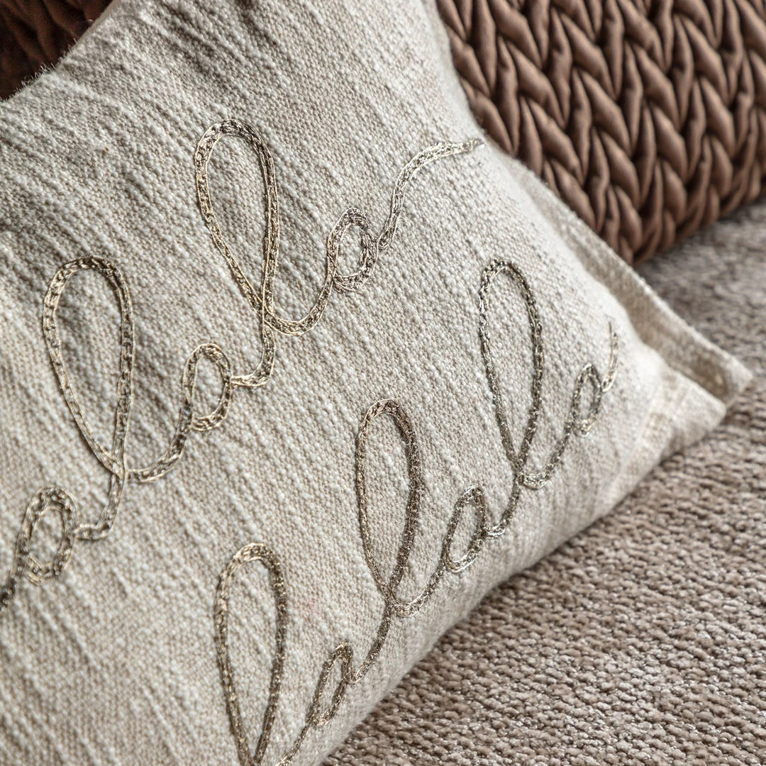 Falala Embroidered Cushion 50x30cm