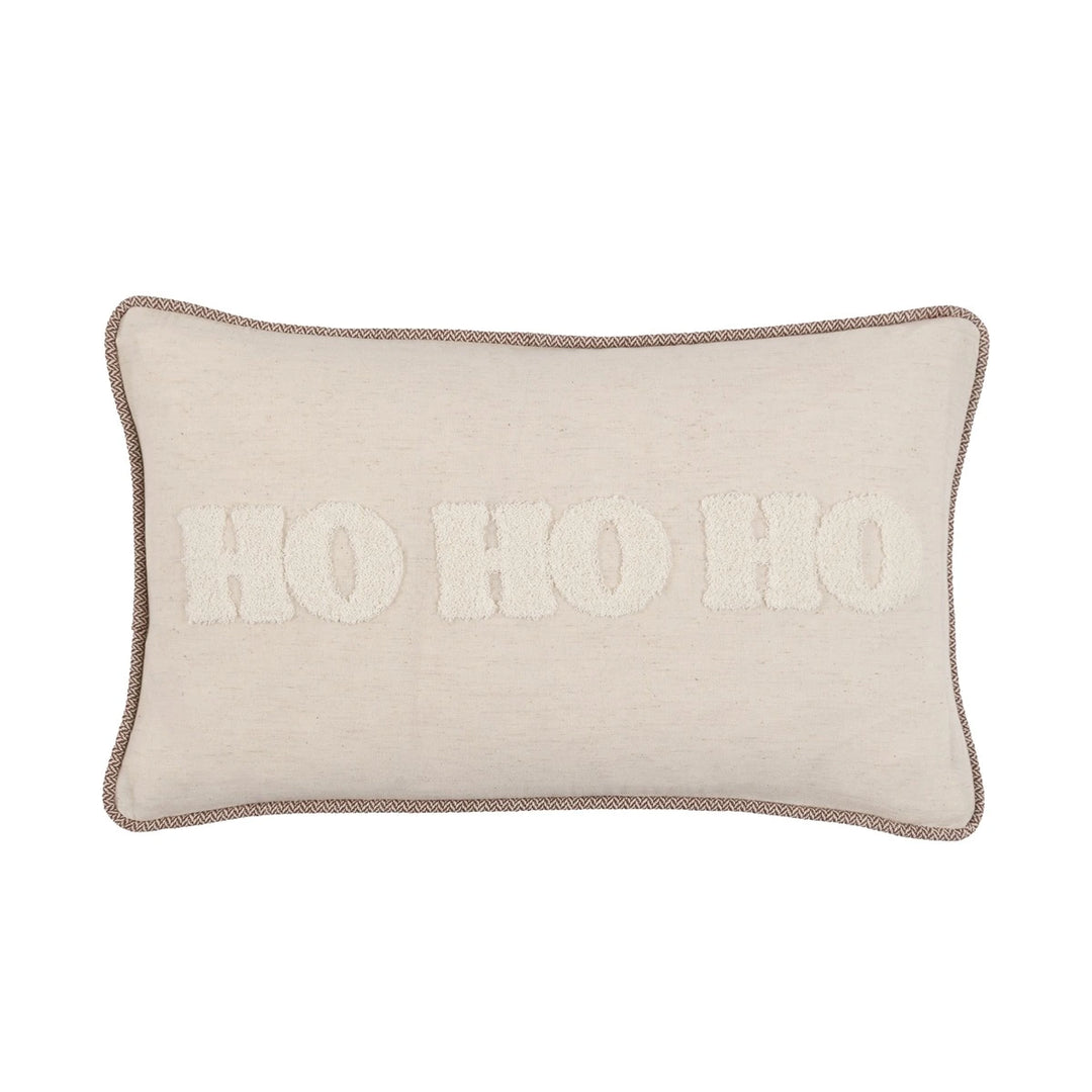 HoHoHo Embroidered Cushion 50x30cm