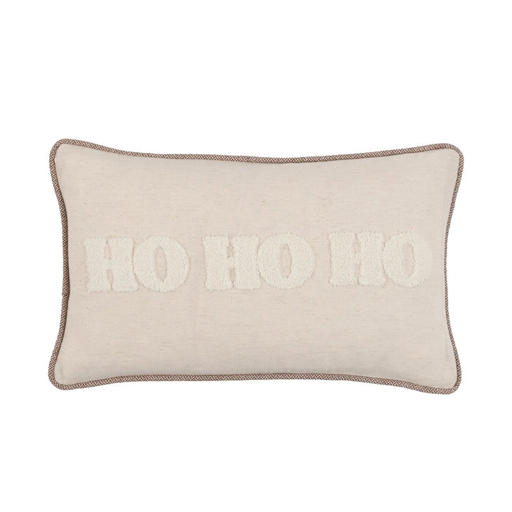 HoHoHo Embroidered Cushion 50x30cm