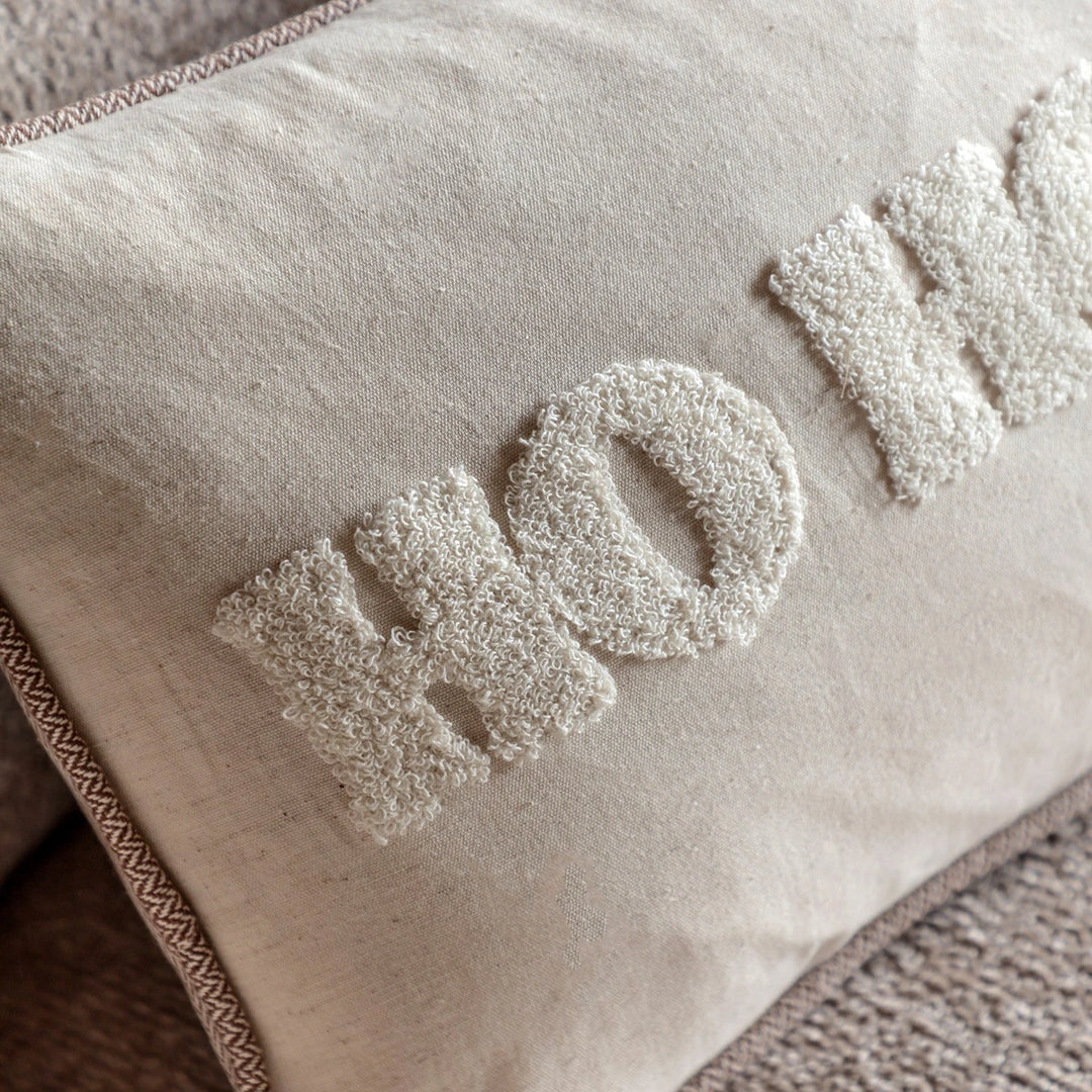 HoHoHo Embroidered Cushion 50x30cm