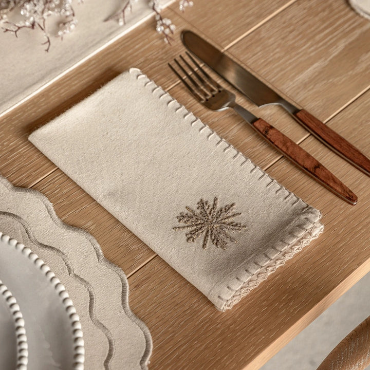 Snowflake Set of 4 Napkins