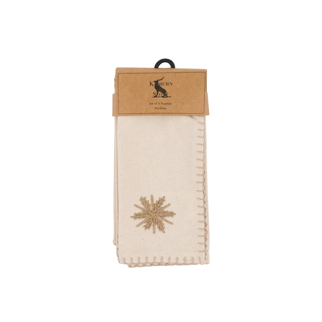 Snowflake Set of 4 Napkins