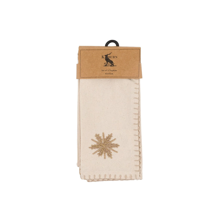 Snowflake Set of 4 Napkins