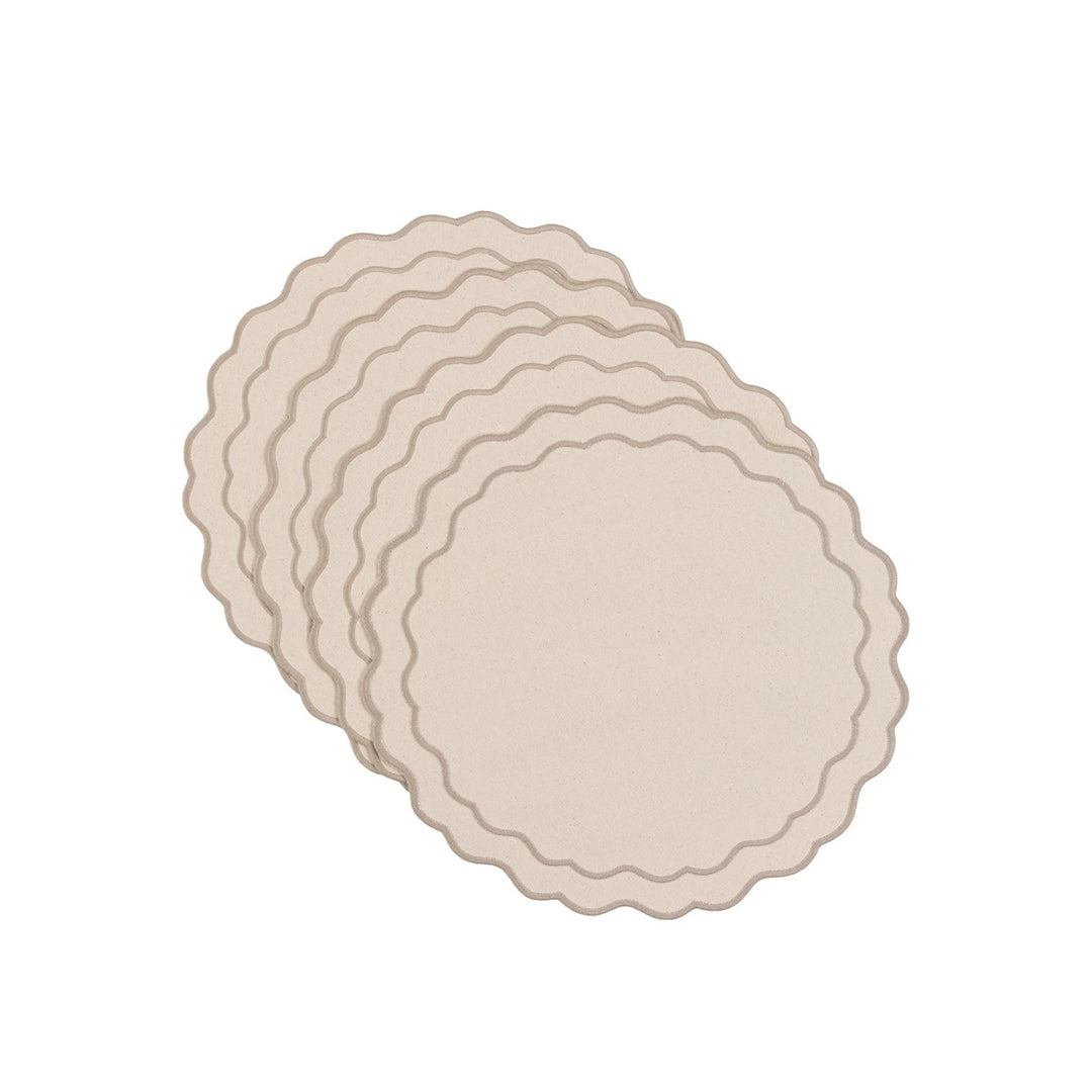 Scallop Set of 4 Placemats