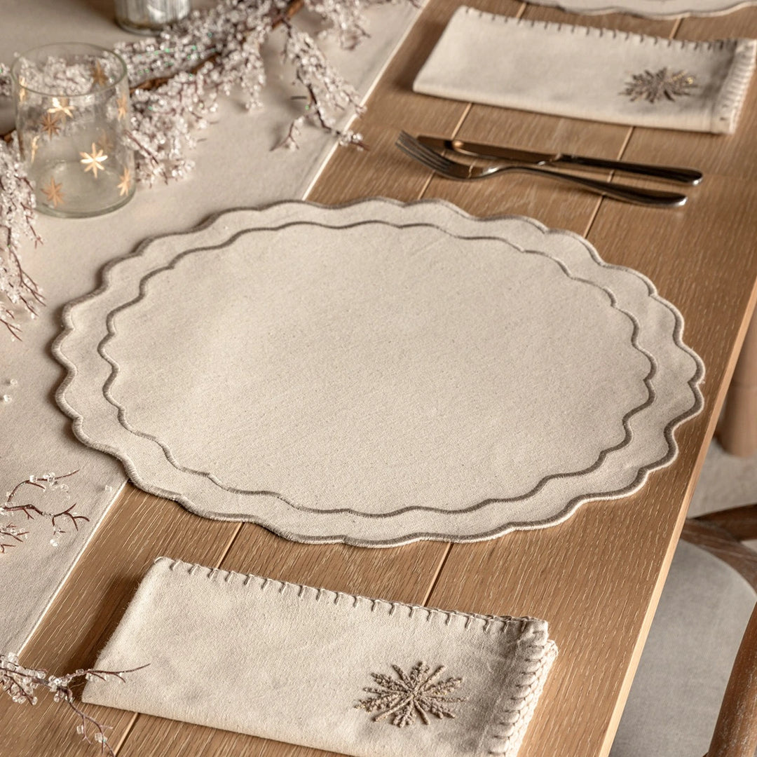Scallop Set of 4 Placemats